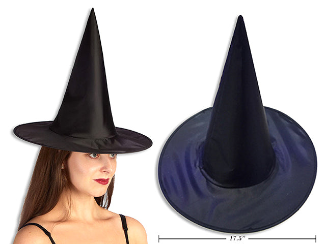 Black Adult Vinyl Witch Hat