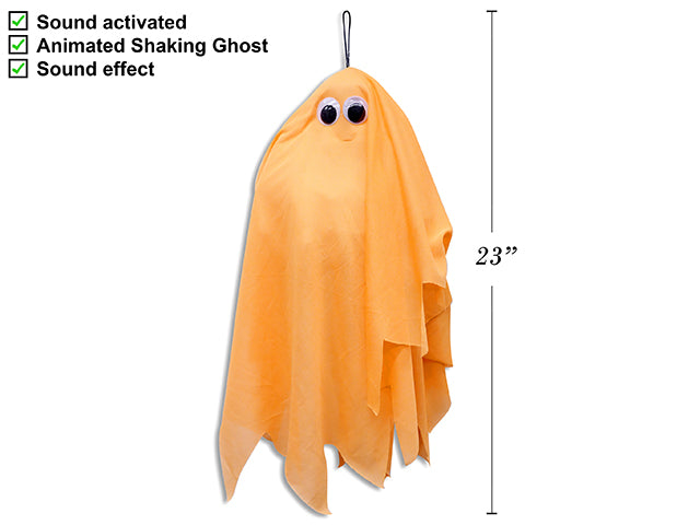 Sound Activated Animated Shaking Ghost With Sound
