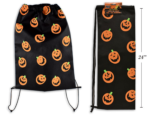 Halloween Printed Non Woven Draw String Trick Or Treat Bag