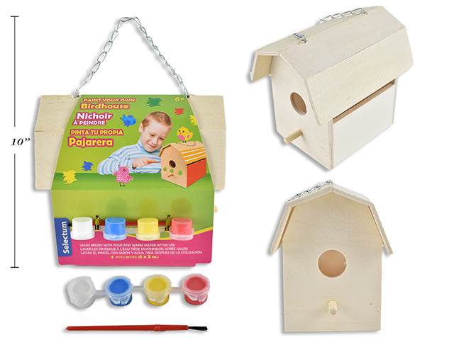 Paint Your Own Wood Bird House