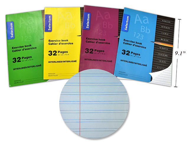 Interlined Exercise Work Book