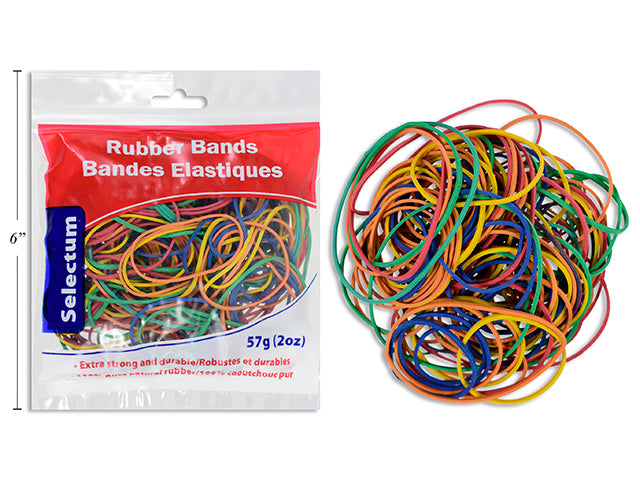 Rubber Band Assorted Sizes Colored