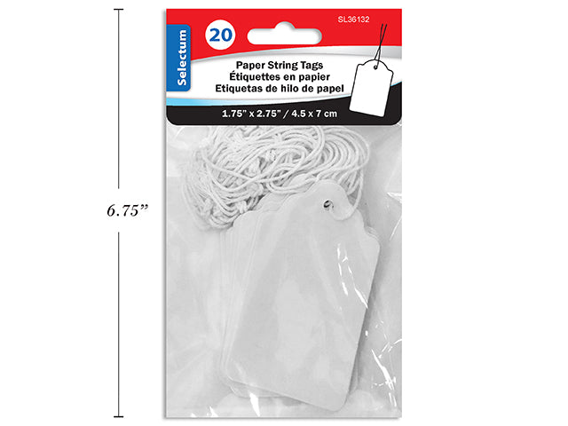 Paper String Tags