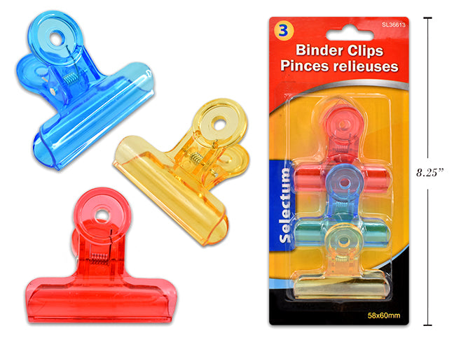 Bright Color Plastic Binder Clips