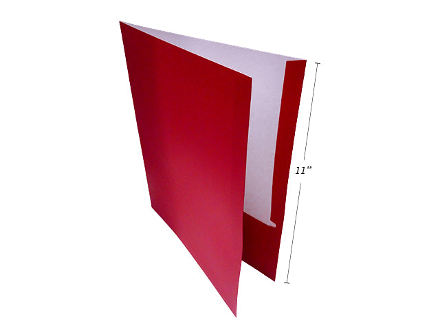 Letter Size Pocket Portfolios Red