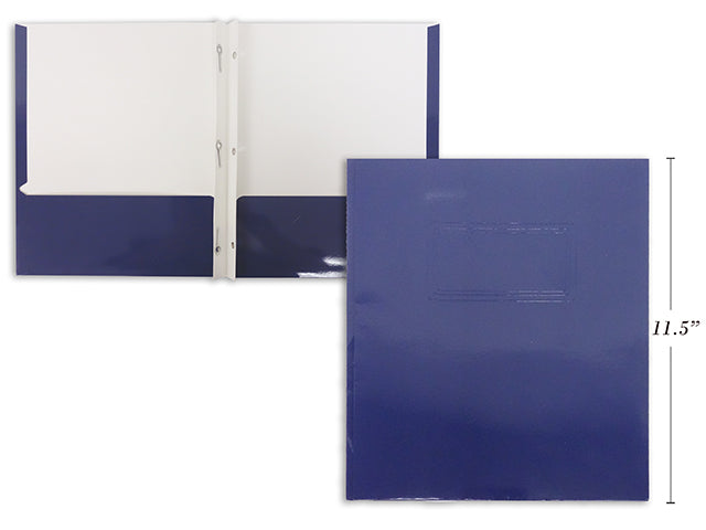 Prong Glossy Laminated Folder Dark Blue