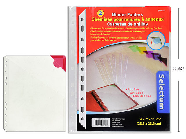 Binder Folder With Color Corners