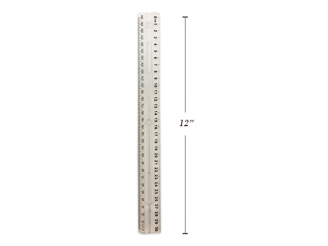 Metric Plastic Clear Ruler
