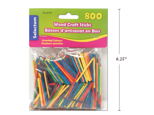 Match Wood Sticks Assorted Colors