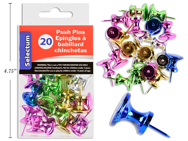 Metallic Color Push Pins