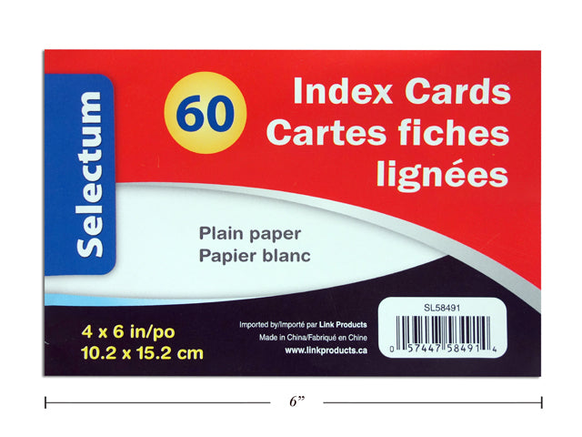 Plain Index Cards