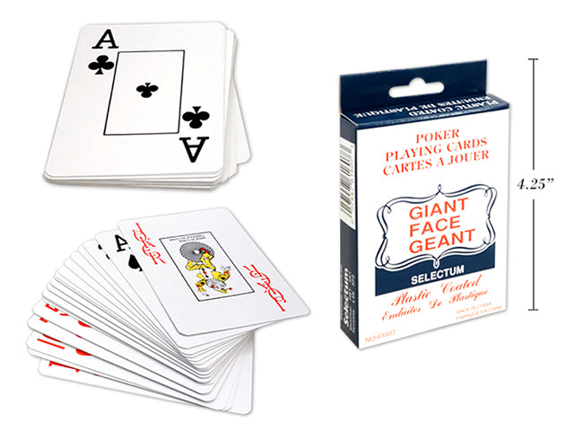 Playing Cards Giant Faces