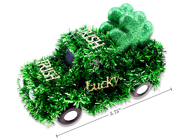 St Patricks 3D Tinsel Car