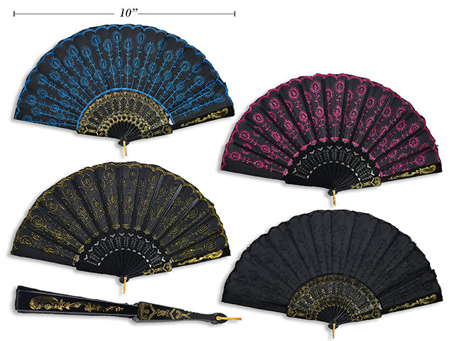 Fabric Fan With Sequins