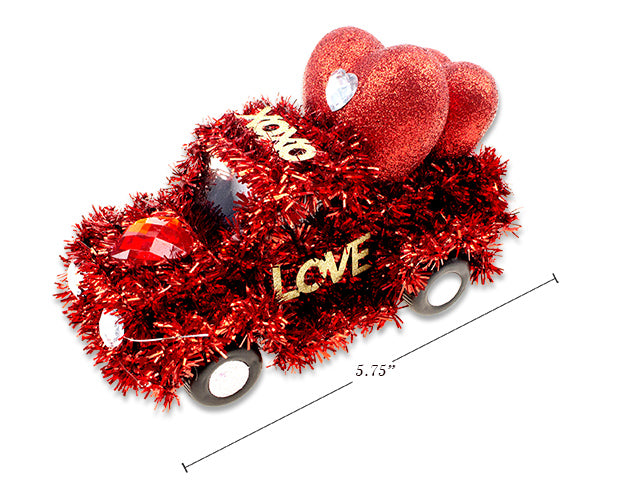 Valentines 3D Tinsel Car
