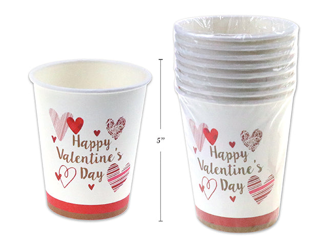 Valentines Disposable Paper Cups