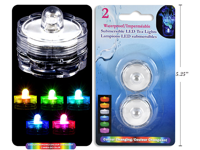 Led Color Changing Submersible Waterproof T Light Candle
