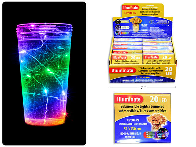 Waterproof Submersible Lights Multi Color Box