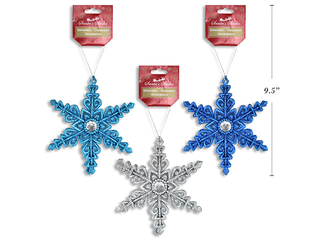 Christmas Glitter 3D Snowflake Ornament